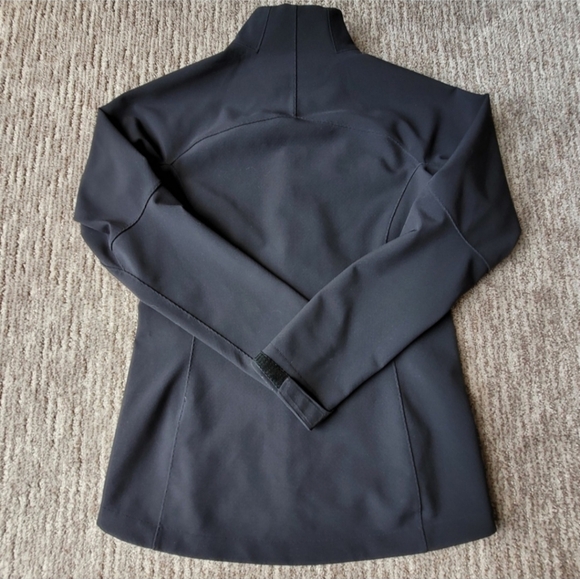 PATAGONIA WOMENS ADZE SOFTSHELL FRONT ZIP JACKET FLEECEBACKED BLACK - Picture 4 of 12
